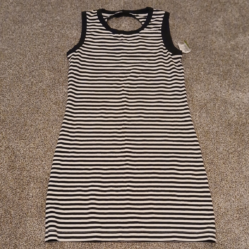 Kate Spade Black and White Striped Dress